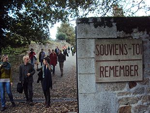 The entry to the destroyed village.